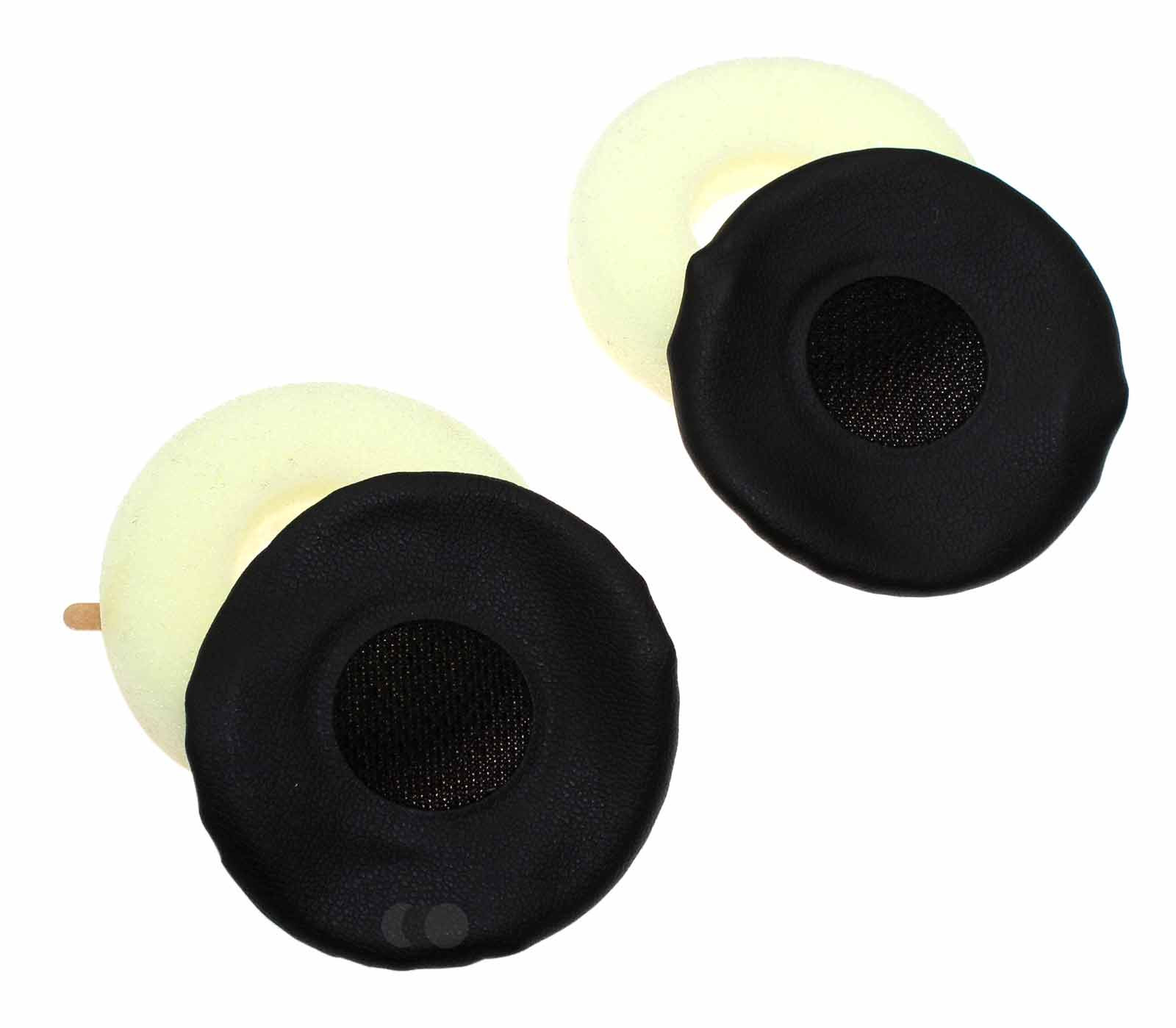 1 Paar original Ohrpolster für Jabra Evolve 20, 30, 40, 65 Headset Kopfhörer, Kunstleder Schaumstoff schwarz