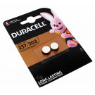 2er Pack Duracell 357 / 303 Knopfzelle Batterie Silberoxid für Olympus OM-2, 1,55V 190mAh