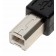 0,25 Meter langes Kabel USB 2.0 Typ-A Stecker auf Typ-B Stecker