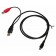 Y Kabel von Delock mit 2x USB 2.0 Typ-A Stecker auf 1x Mini USB 5-pol Stecker, Hersteller Artikelnummer 82447
