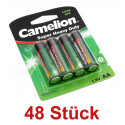 48x 4er Pack Camelion Super Heavy Duty AA Mignon Batterie | 1,5V 1220mAh | R6P-BP4G R6P UM3