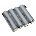 NiMH 4,8V 2200mAh 4er Reihe F1x4 AA Mignon Akkupack | 5mm breite Lötfahnen | Modellbau u.a.