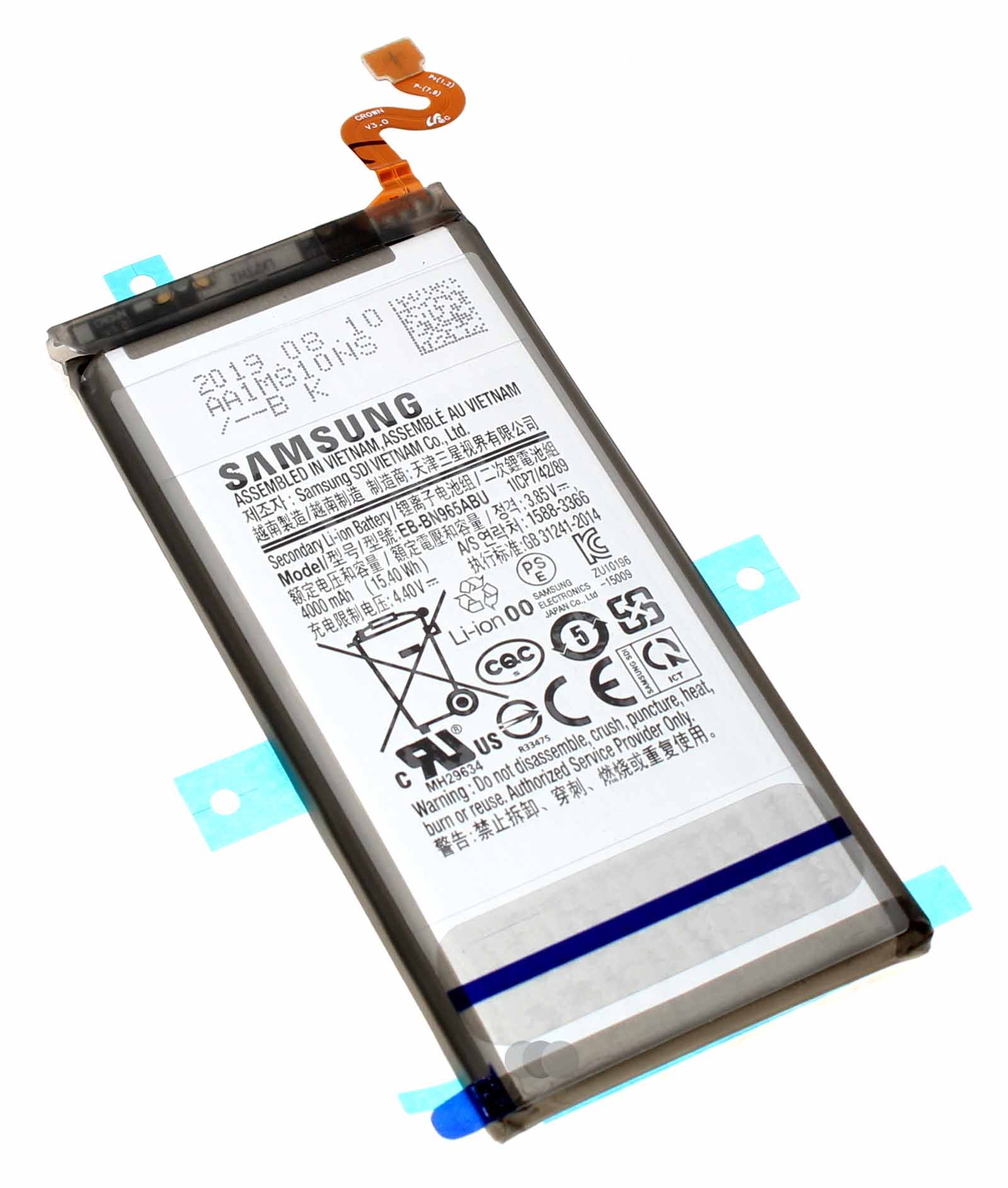 Original Samsung Akku für Samsung Galaxy Note 9 SM-N960F | 3,85V 4000mAh | EB-BN965ABU GH82-17562A