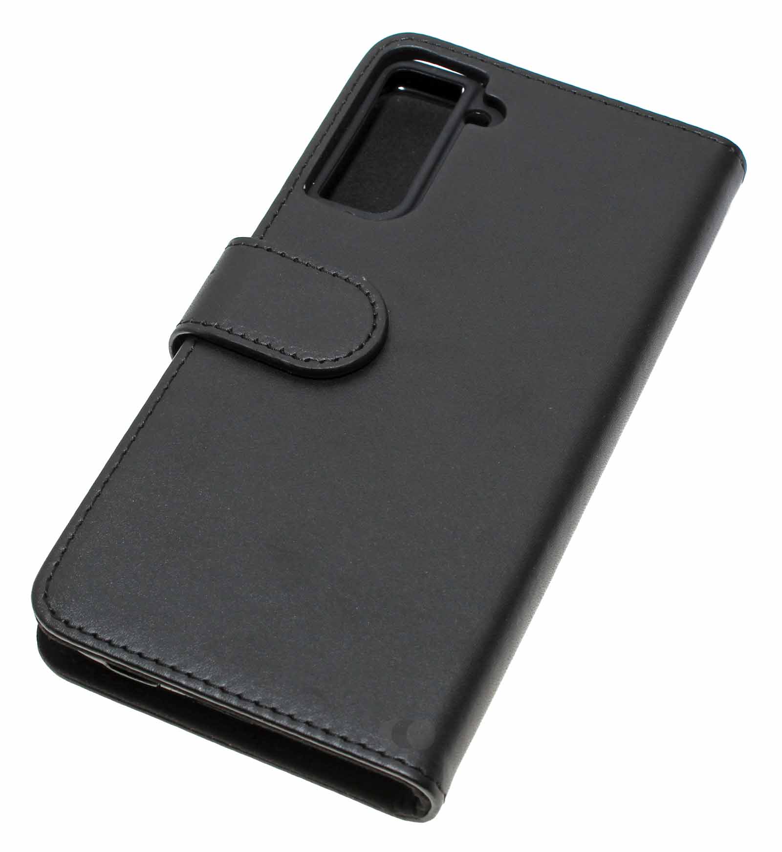 Schutz Hülle Tasche Cover Bookstyle für Samsung Galaxy S21+ 5G | schwarz | Kunstleder