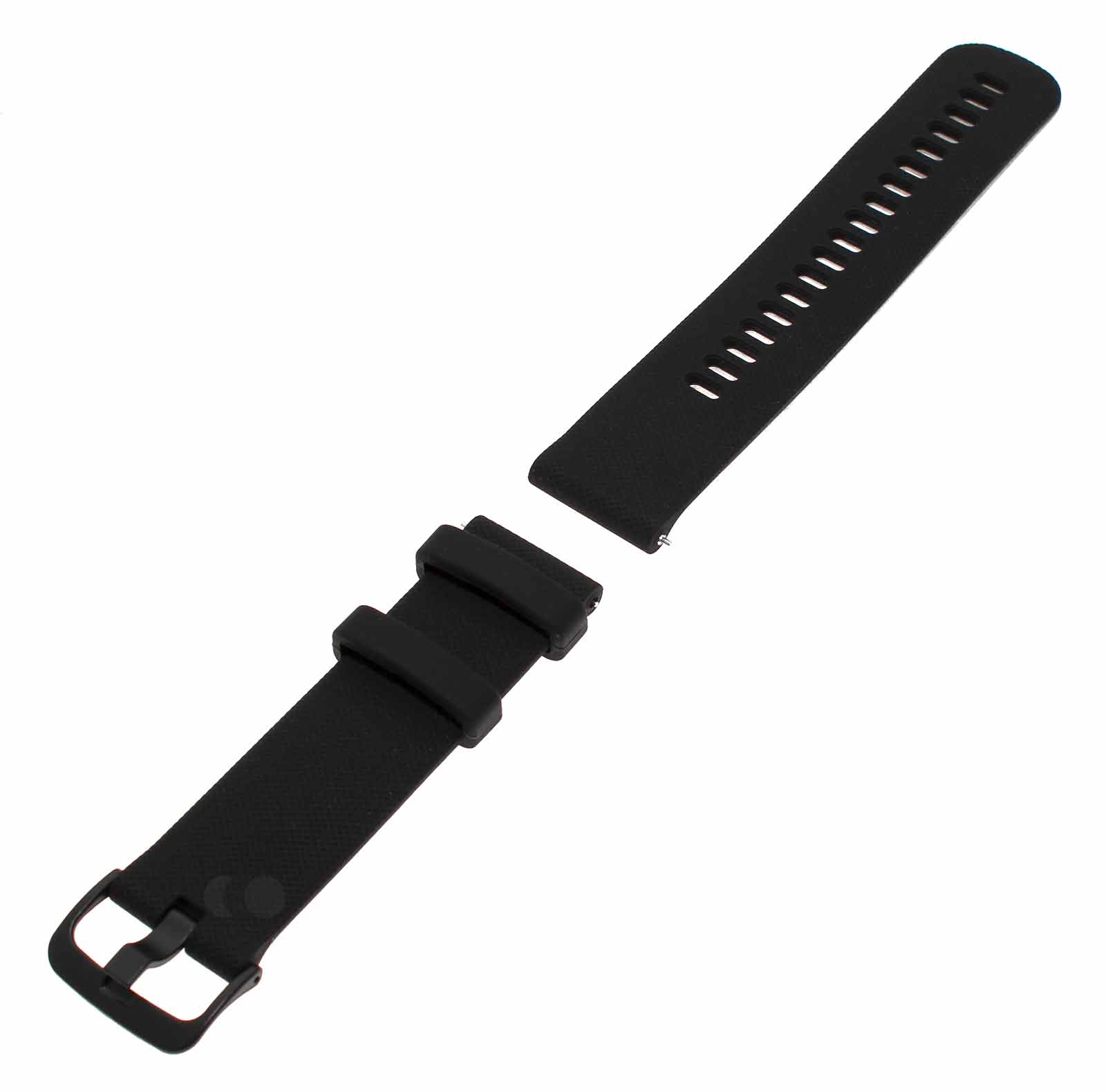Uhrenarmband für Garmin Vivoactive 4 Smartwatch Fitnesstracker | Silikon schwarz